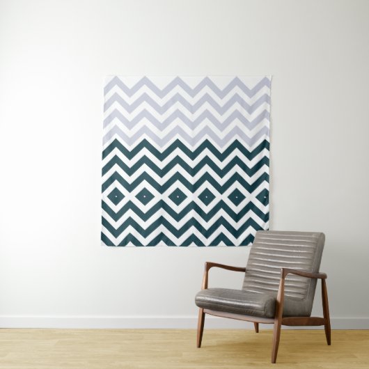 Rustiek Monogram Groovy Chic Wandkleed (In situ)