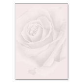 Rustiek Monogram witte rozen Bloemen bruiloft Kaart (Achterkant)