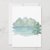 Rustiek Mountain Adventure Waterverf Vrijgezellenf Kaart (Achterkant)