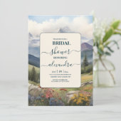 Rustiek Mountain Meadow Vrijgezellenfeest Kaart (Staand voorkant)