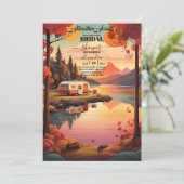 Rustiek Mountain Wildflower Boho Vrijgezellenfeest Kaart (Staand voorkant)