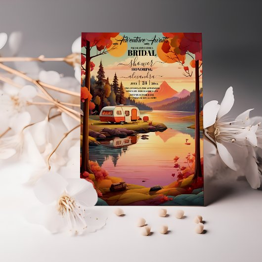 Rustiek Mountain Wildflower Boho Vrijgezellenfeest Kaart