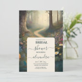 Rustiek Mountain Woodland Forest Vrijgezellenfeest Kaart (Staand voorkant)