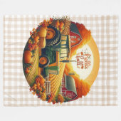 Rustiek/ najaar op het boerderij fleece deken (Voorkant (Horizontaal))