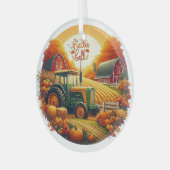 Rustiek/ najaar op het boerderij glas ornament (Voorkant links)