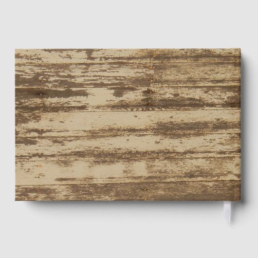 Rustiek Nautisch Hout Ontwerp Guestbook Gastenboek (Achterkant)