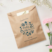 Rustiek Nautisch Zee Life Baby shower Favor Bag Bedankzakje (Gezegeld)