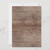 Rustiek Navy Blue & Blush Bloemen Baby shower Kaart (Achterkant)