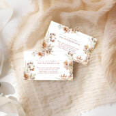 Rustiek Neutraal Boho Bloemen Bruids Recept Aanvra Informatiekaartje