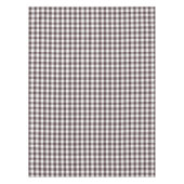 Rustiek Neutraal Bruin Witte Gingham Buffalo Plaid Tafelkleed (Voorkant)