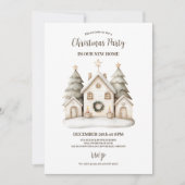 Rustiek neutraal kerstfeest kaart (Voorkant)