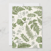 Rustiek Neutral Twin Elephants Groen Baby shower Kaart (Achterkant)