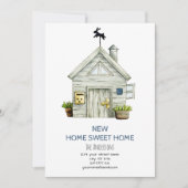 Rustiek Nieuw Huis Sweet Home Bewegende aankondigi Aankondiging (Voorkant)