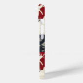 Rustiek Noords rendier & sneeuwvlok | breipatroon Case-Mate iPhone Case (Achterkant / Links)