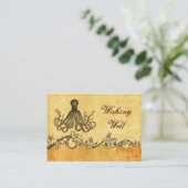 Rustiek, , Octopus strand wenskaart Informatiekaartje (Staand voorkant)