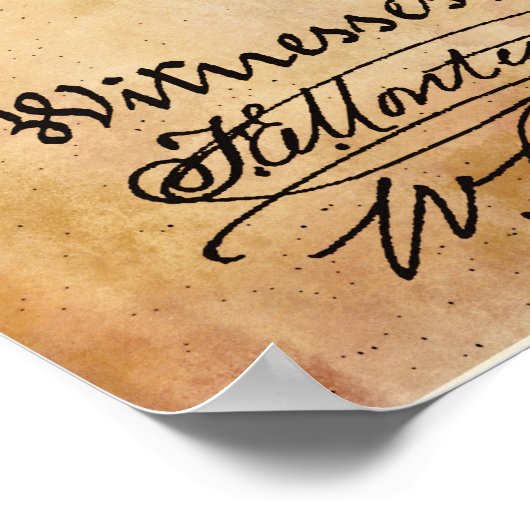 rustiek | Octrooi op saxofoon Poster (Hoek)