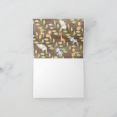 Rustiek Oerwoud Baby shower dank u nota Bedankkaart (Binnen)