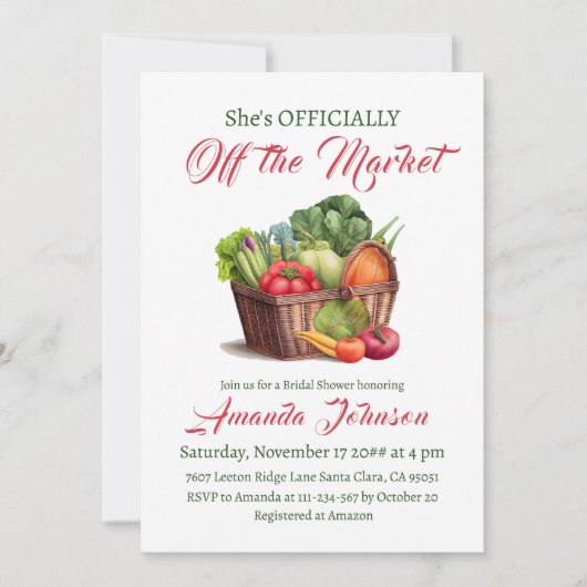 Rustiek Off the Market Boerderij Vrijgezellenfeest Kaart