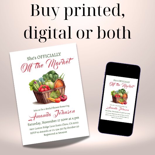 Rustiek Off the Market Boerderij Vrijgezellenfeest Kaart