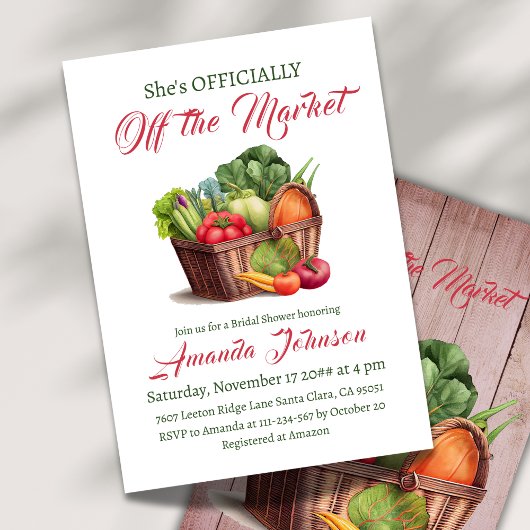 Rustiek Off the Market Boerderij Vrijgezellenfeest Kaart