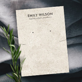 RUSTIEK OFF WIT STUCCO KETTING OORBEL DISPLAY VISITEKAARTJE