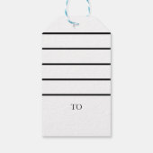 Rustiek Oh Herten Kerstmis is hier Faux Glitter He Cadeaulabel (Achterkant)