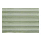 Rustiek Olijfgroen Stripes Patroon Kussensloop (Voorkant)