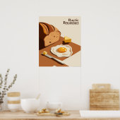 Rustiek ontbijt - Food Art Poster (Keuken)