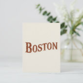 Rustiek ontwerp van Boston Briefkaart (Staand voorkant)