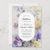 Rustiek Onze Kleine Wildflower Baby shower Kaart (Voorkant)