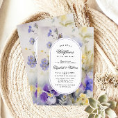 Rustiek Onze Kleine Wildflower Baby shower Kaart