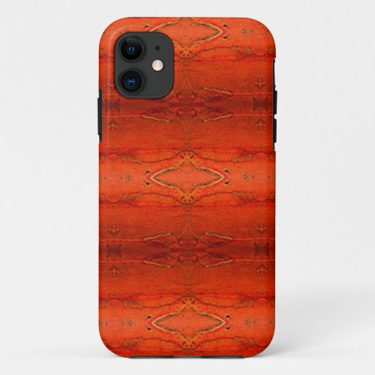 Rustiek Oranje Azteken Patroon Case-Mate iPhone Case (Achterkant)