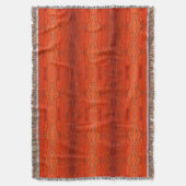 Rustiek Oranje Azteken Patroon Deken (Voorkant Verticaal)