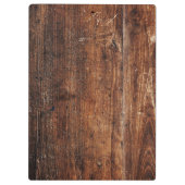 Rustiek oud houten klembord  (Achterkant)