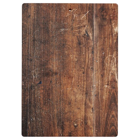 Rustiek oud houten klembord  (Achterkant)