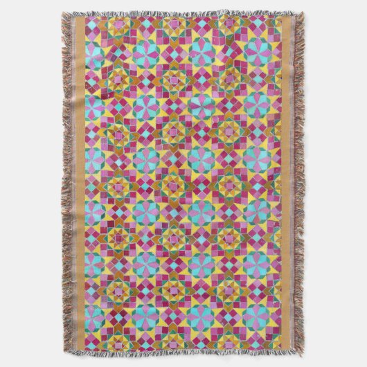 Rustiek oud mozaïek deken (Voorkant Verticaal)