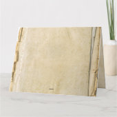 Rustiek oud papier Bewaar de datumkaart Kaart (Achterkant)