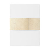 Rustiek oud papier Shabby bruiloft Uitnodigingen Wikkel (Achterkant Voorbeeld)