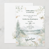 Rustiek Outdoor Adventure Baby shower Kaart (Voorkant / Achterkant)