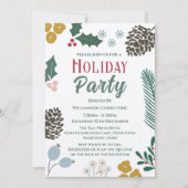 Rustiek Oversized Branch Company Holiday Party Kaart (Voorkant)