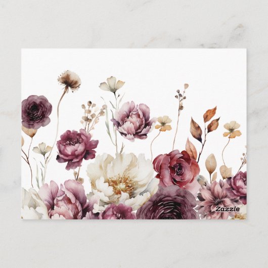 Rustiek Overvloed Bloemen Vrijgezellenfeest Spel K Briefkaart (Achterkant)