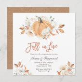 Rustiek Paar Douche Herfst In Liefde Vrijgezellenf Kaart (Voorkant / Achterkant)