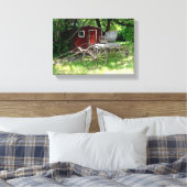 Rustiek Paard Getrokken Koets Canvas Afdruk (Insitu (Slaapkamer))