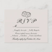 Rustiek Paard Western Land Ivoor Huwelijk RSVP Uitnodiging Briefkaart (Voorkant)