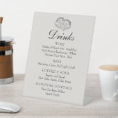 Rustiek Paard Western Land Wedding Bar Drinken Reclamebord Met Voetstuk (Insitu)