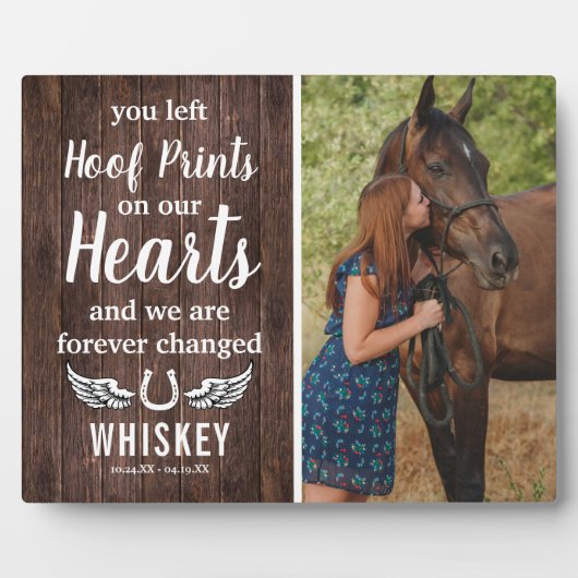 Rustiek Paardenmonument | Fotohouder Fotoplaat (Voorkant)