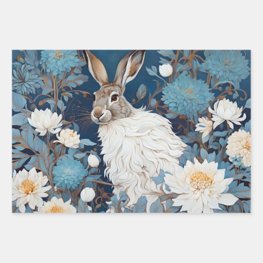  rustiek paaskonijn inpakpapier vel (Voorkant 3)