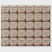  rustiek papier bruin bergen bruiloft (Vlak)