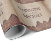  rustiek papier bruin bergen bruiloft (Rol Hoek)