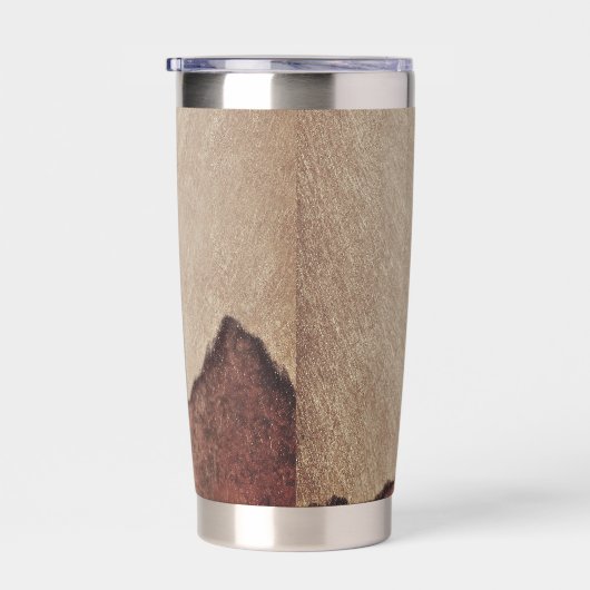  rustiek papier bruin bergen bruiloft geïsoleerde drinkbeker (Rechts)